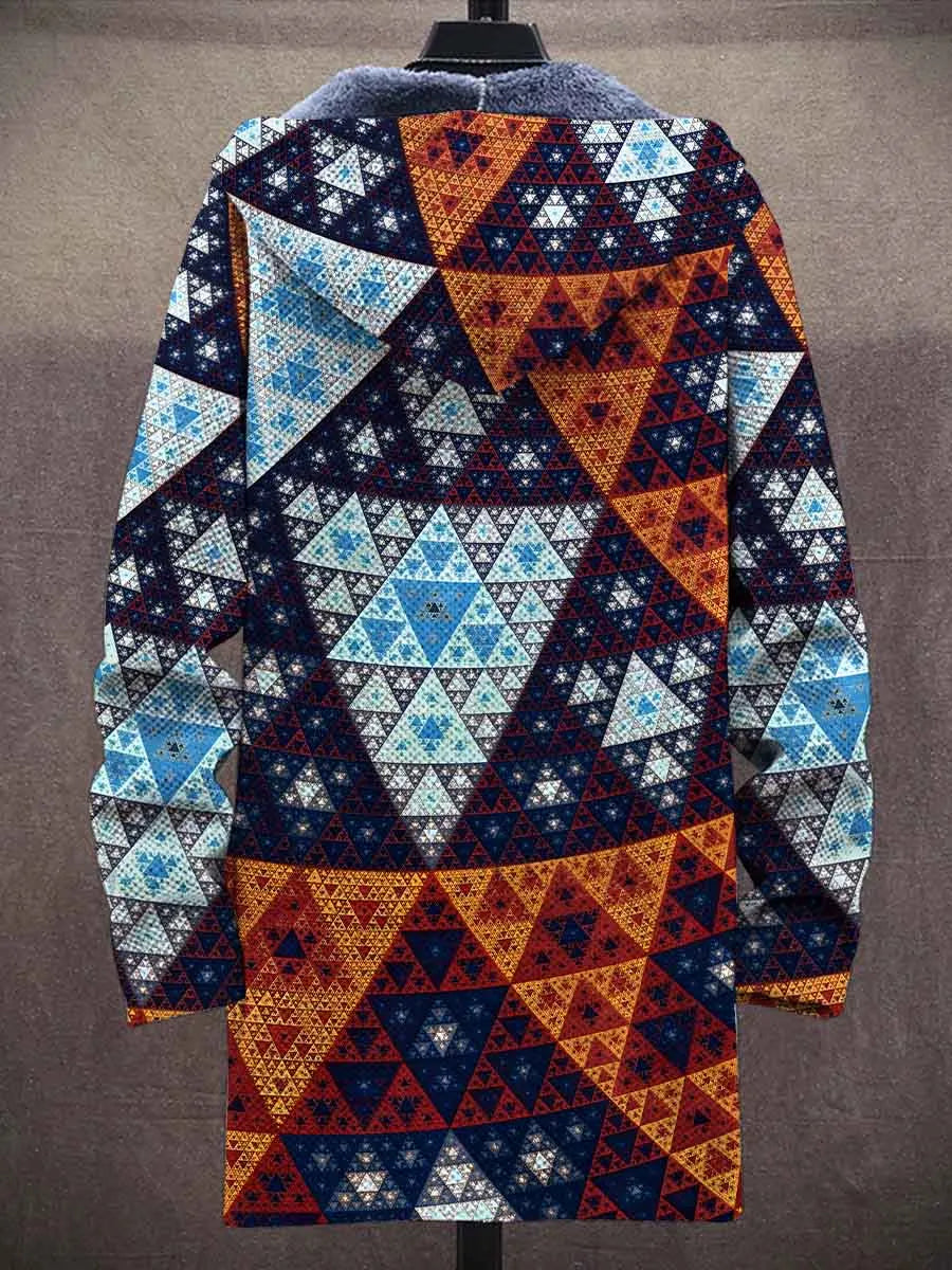 Caprice Geometric Art Coat