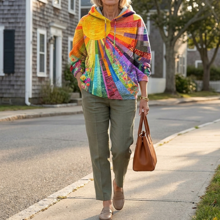 Amanda Sunshine Quilted Hoodie