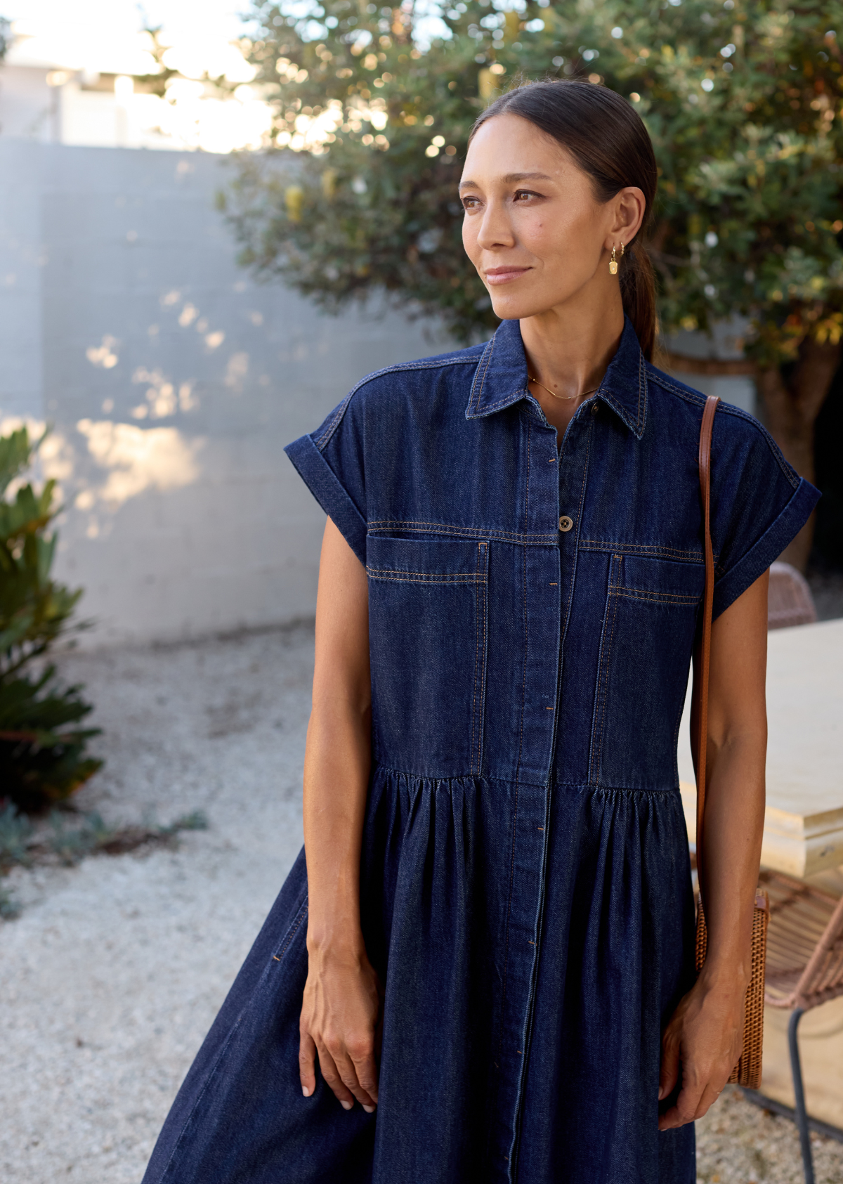 Annia | Deep Indigo Midi Dress