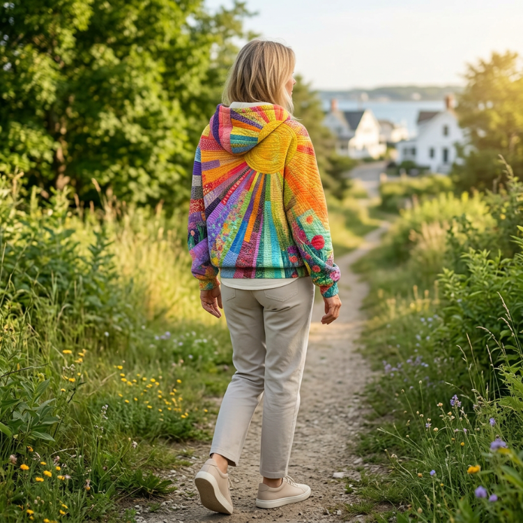 Amanda Sunshine Quilted Hoodie