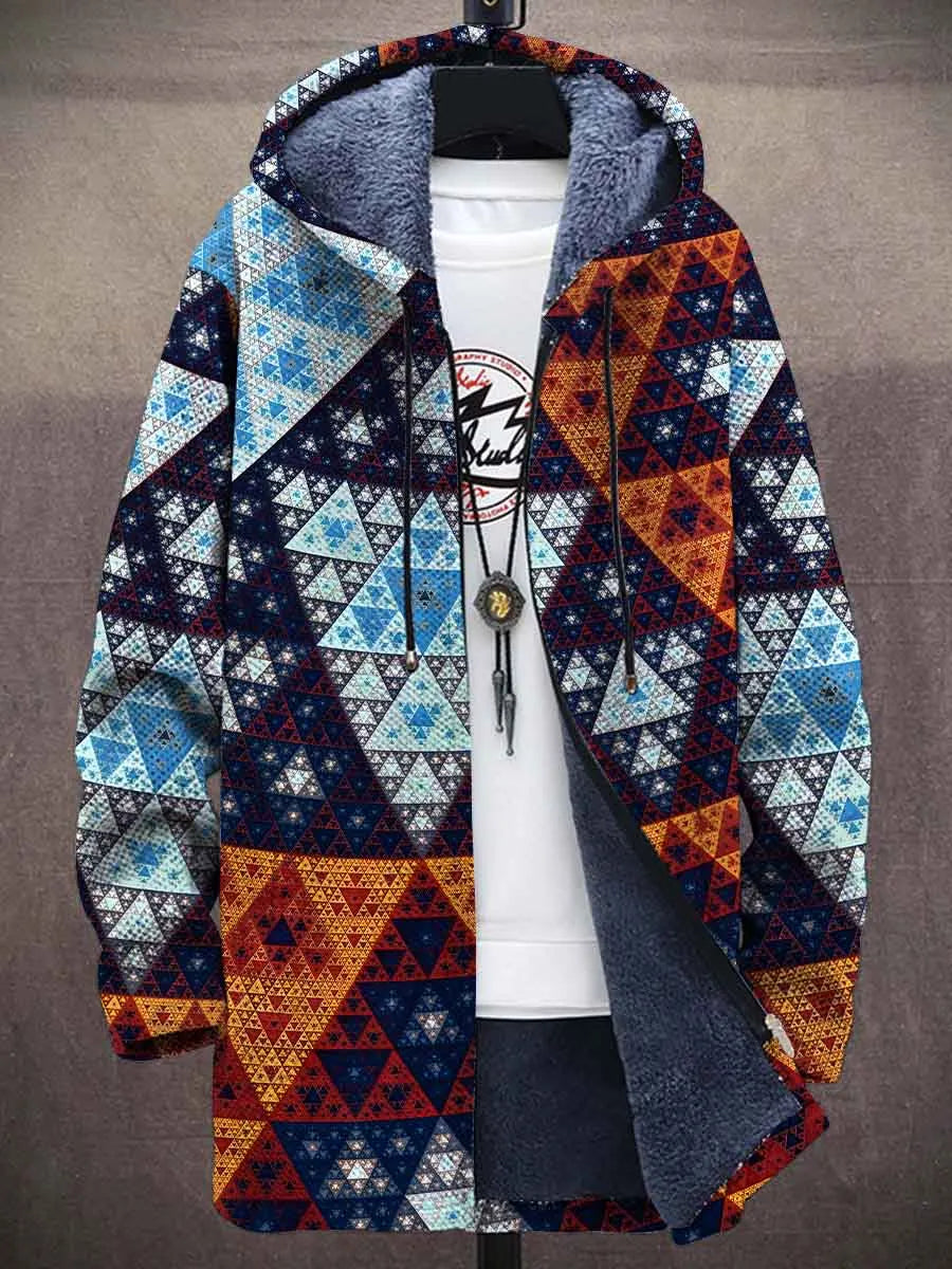 Caprice Geometric Art Coat