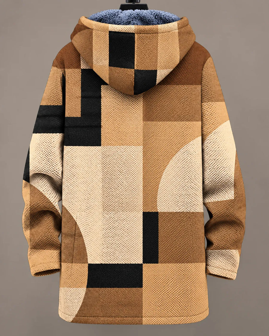 Camille | Patchwork Hooded Jacket