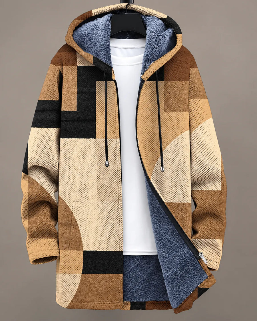 Camille | Patchwork Hooded Jacket