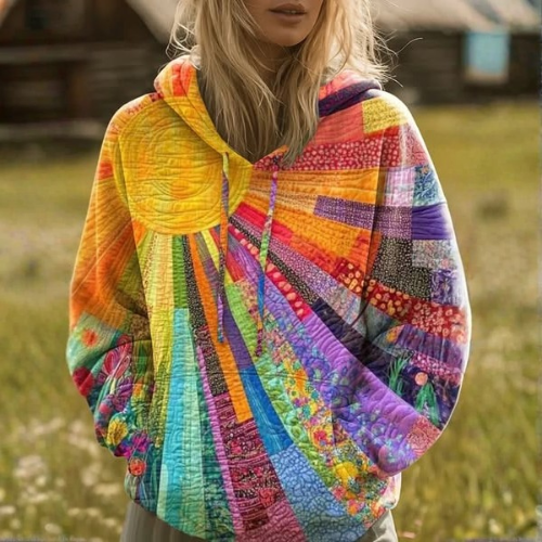 Amanda Sunshine Quilted Hoodie