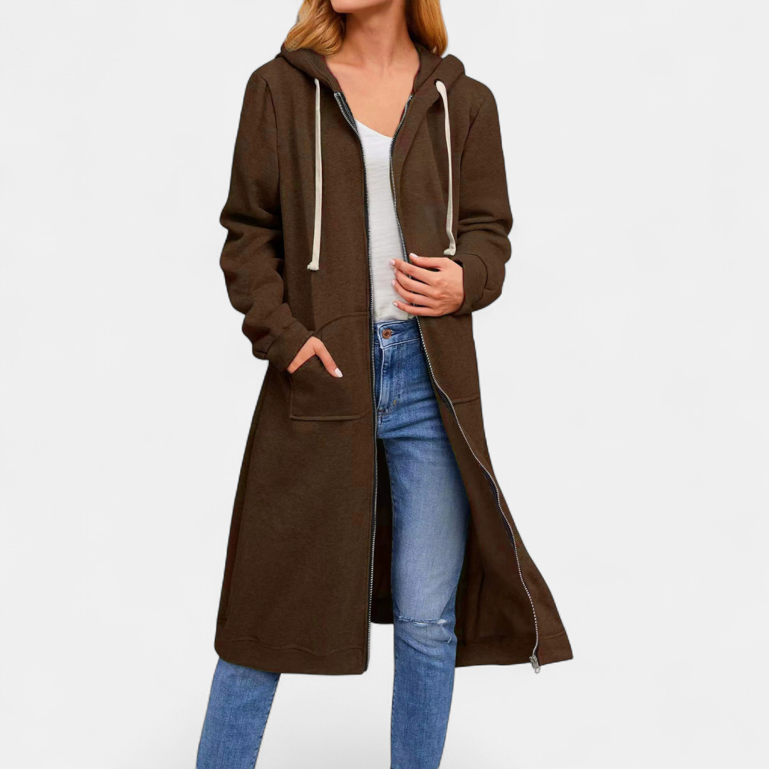 Brixley | Longline Zip Cardigan