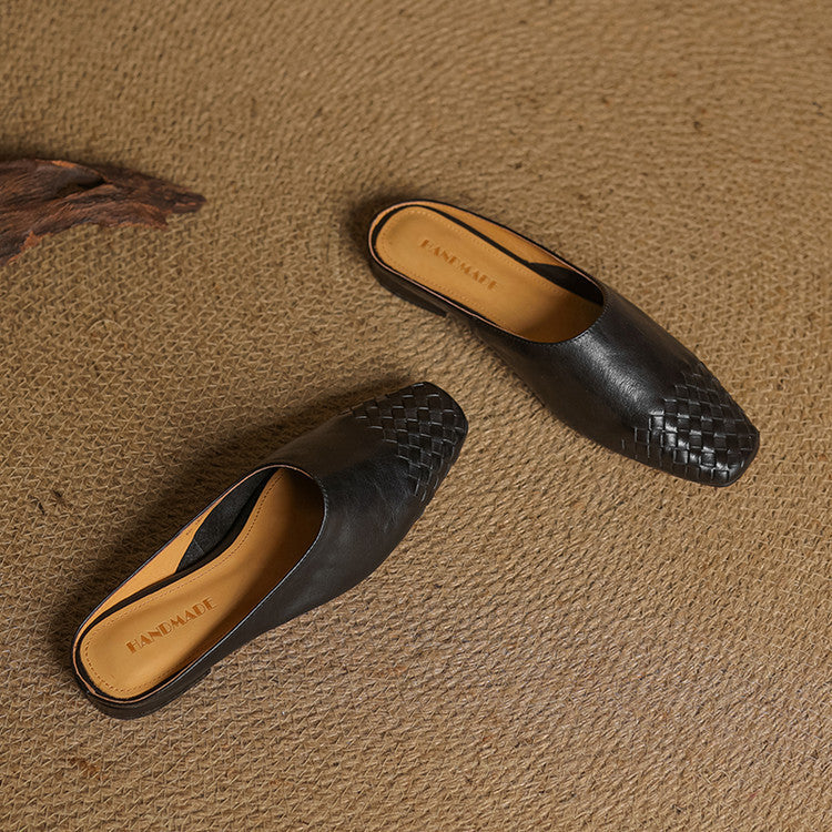 Viola Geniune Leather Mules