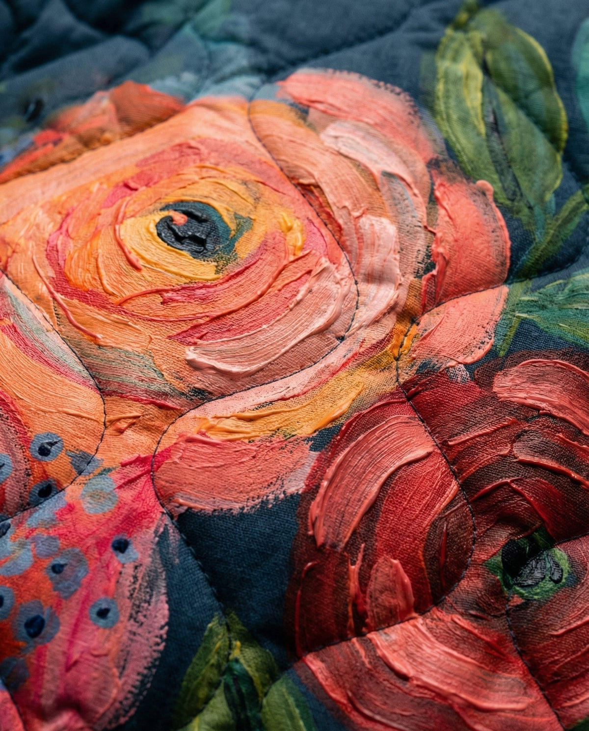 Amaya Vintage Floral Print Quilted Jacket